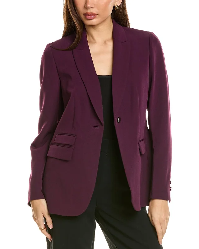 ladies sophisticated rompers-Anne Klein Peak Lapel Jacket