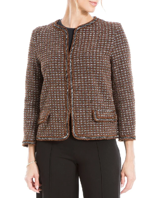 women’s boat-neck sweaters-Max Studio Short Jacket