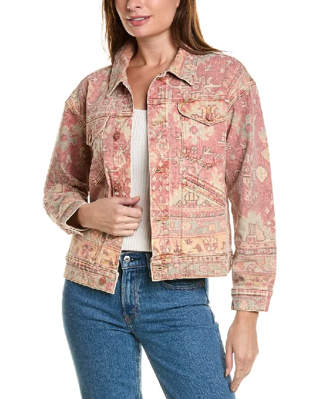 women’s gingham blouses-MOTHER The Mountain Drifter Jacket