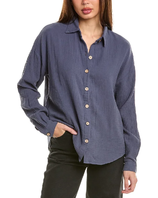 women’s scalloped blouses-XCVI Judson Shacket