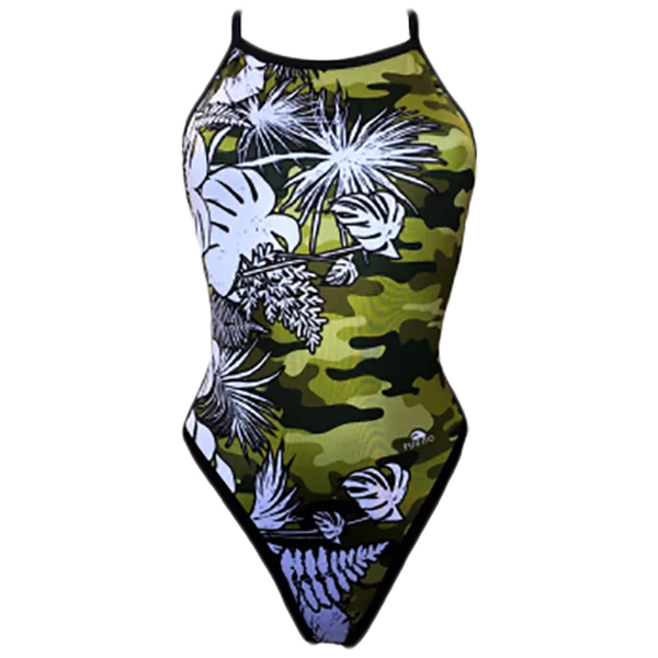 ladies raffia heels-Women's Revolution Wild Camo One-Piece