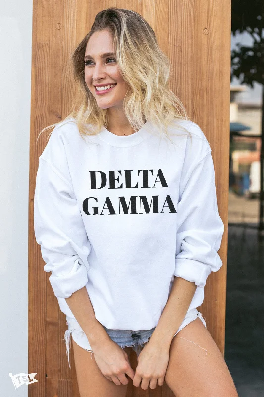 women’s cashmere overcoats-Delta Gamma Vogue Crewneck