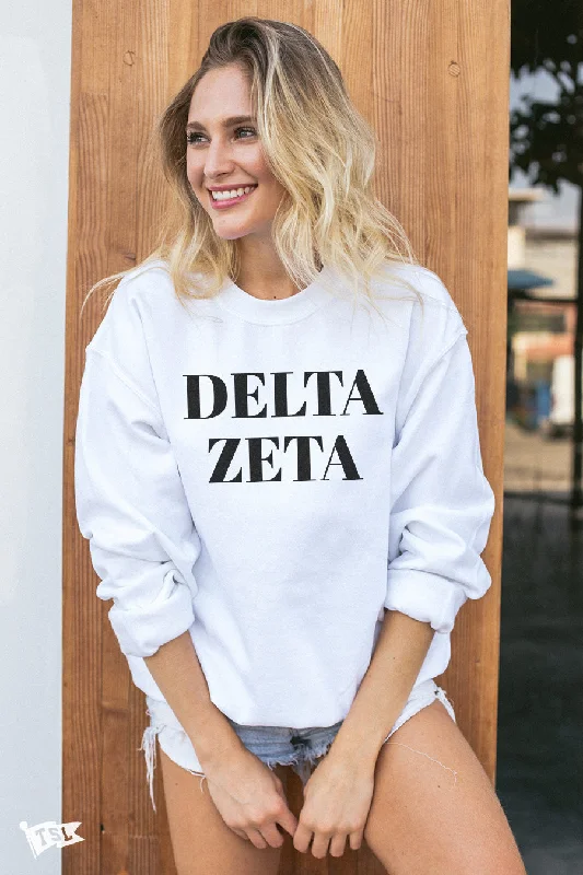 female wool vests-Delta Zeta Vogue Crewneck