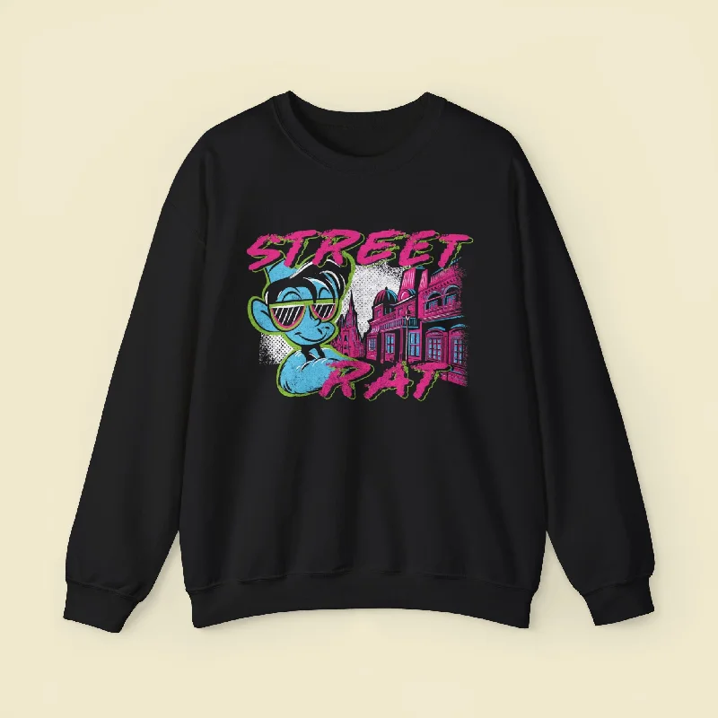 ladies draped tops-Street Rat Sweatshirt