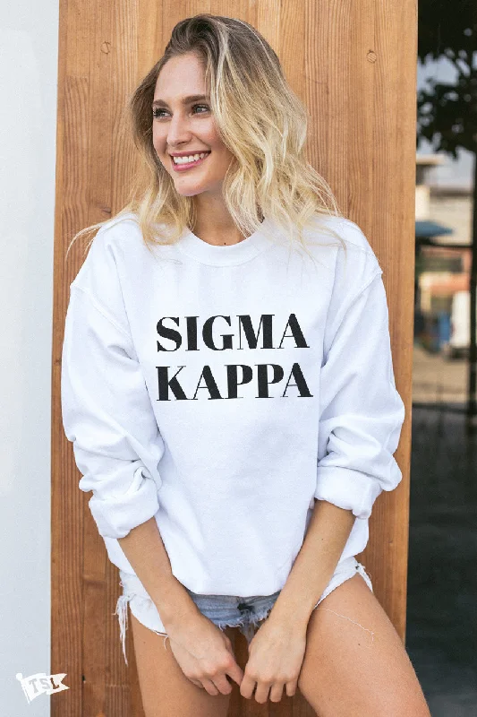 ladies lattice sandals-Sigma Kappa Vogue Crewneck