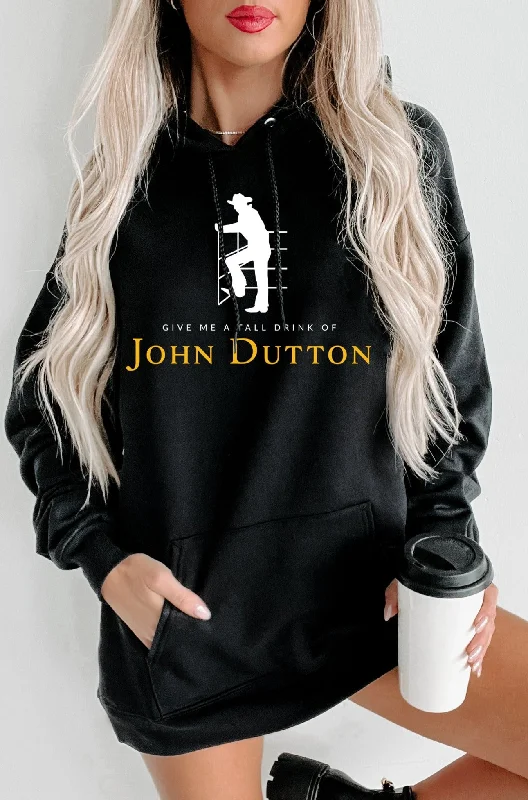 female corduroy bombers-"Tall Drink Of John" Graphic Multiple Shirt Options (Black) - Print On Demand