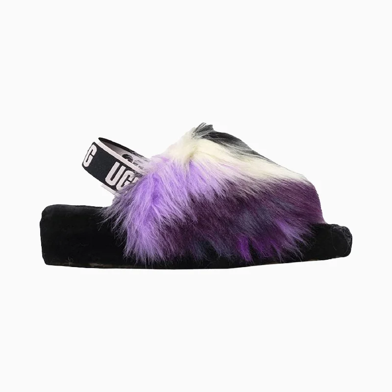 women's sangria pointed-toe heels-Women's Fluff Yeah Slide Tie Dye