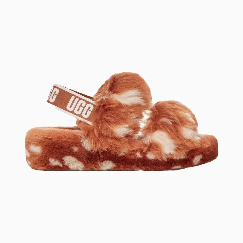 women's vegan shearling boots-Women's Oh Yeah Spots Slide