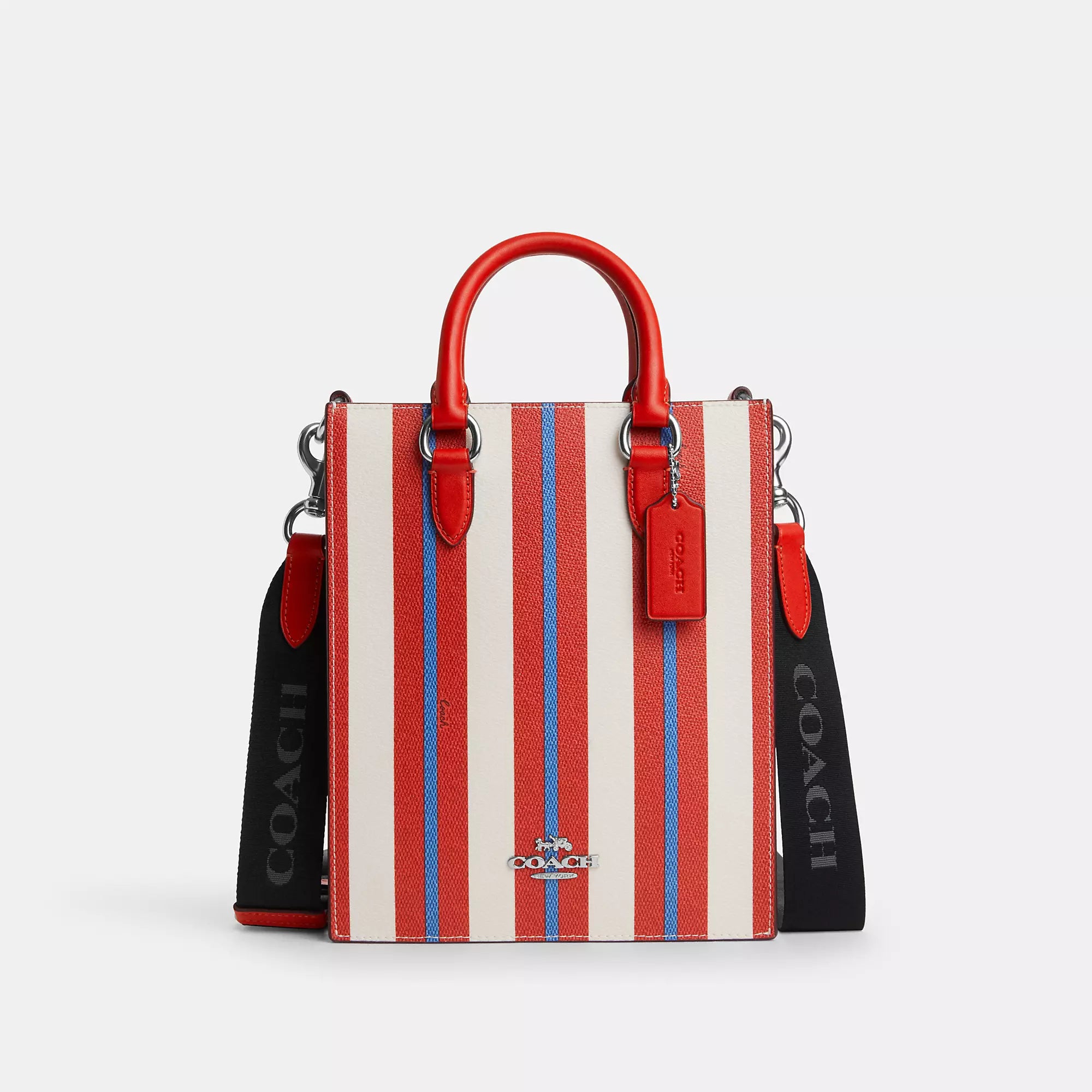 Female elegant tote bags-Coach Outlet Dylan Tote Bag With Stripe Print