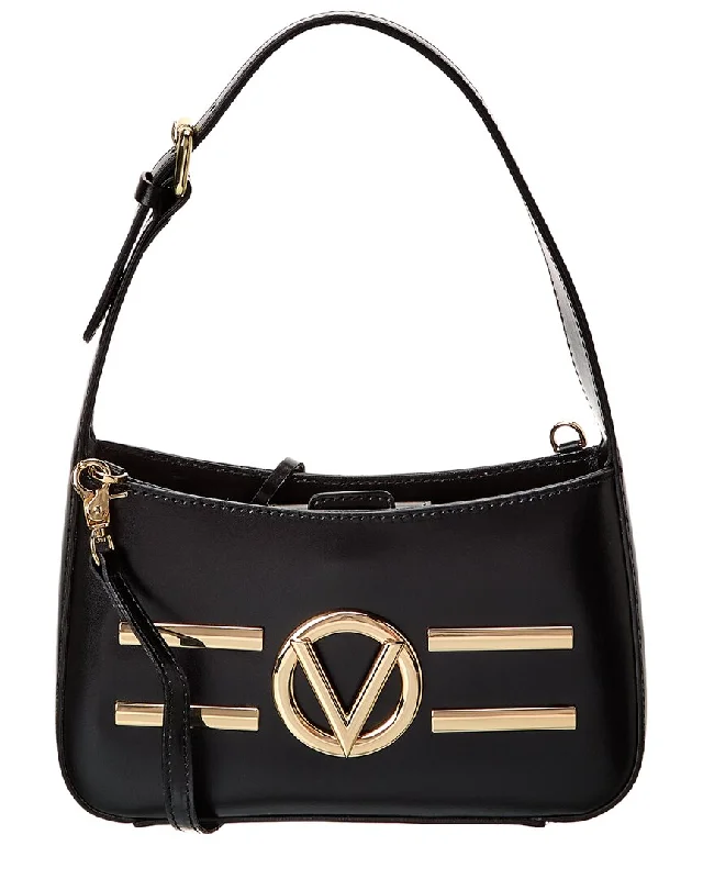 Women's embroidered hobo bags-Valentino by Mario Valentino Kai Dorado Leather Crossbody