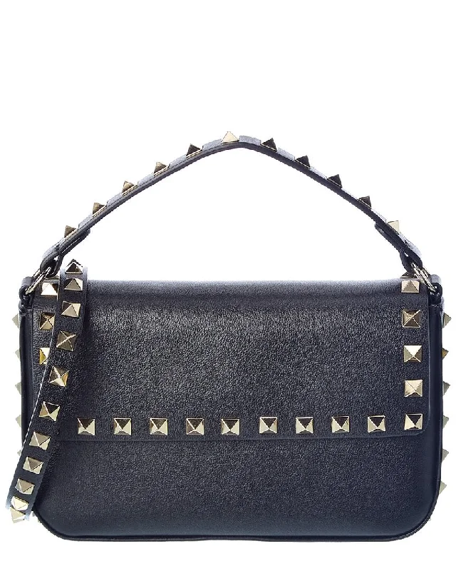 Ladies quilted hobo bags-Valentino Rockstud Leather Crossbody