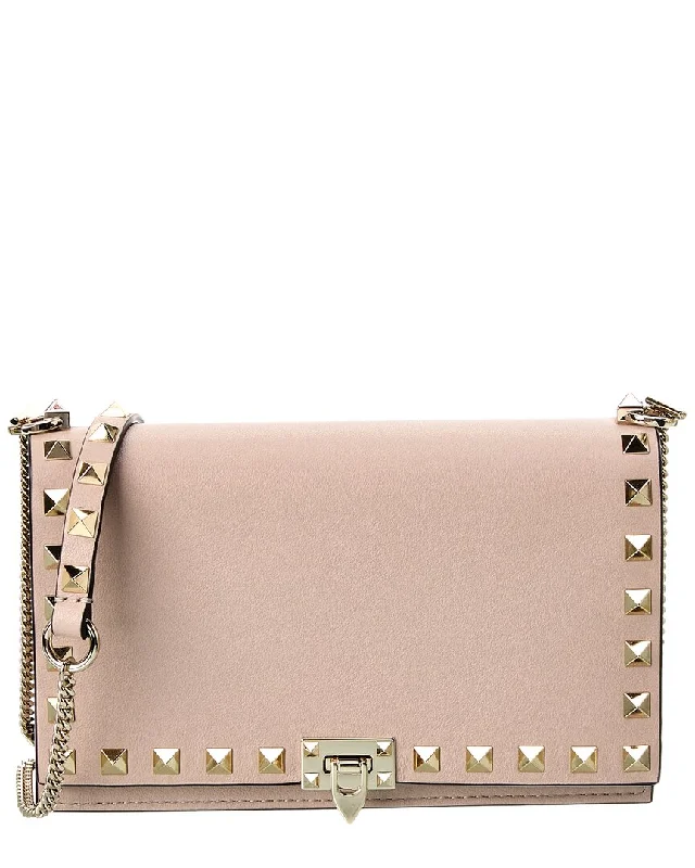 Ladies small crossbody bags-Valentino Rockstud Leather Crossbody