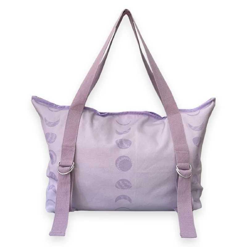 Women's oversized handbags-Women's Recycled Canvas Mat Carrier Tote Bag In Violet