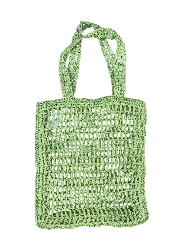 Female trendy handbags-Women's Summer Days Straw Tote Bag In Green