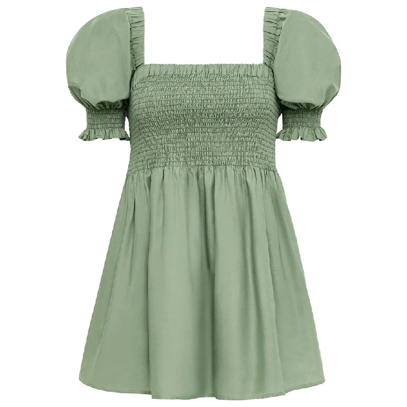 women’s soft pullovers-Marcela Dress | Sage Green