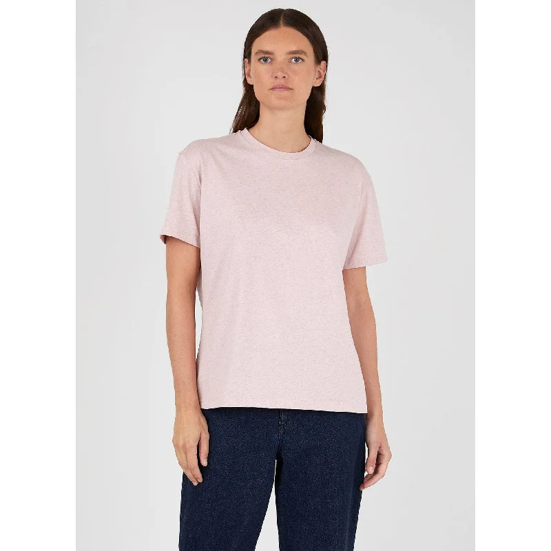 women’s gabardine bombers-Boy Fit T-shirt | Women | Shell Pink Melange