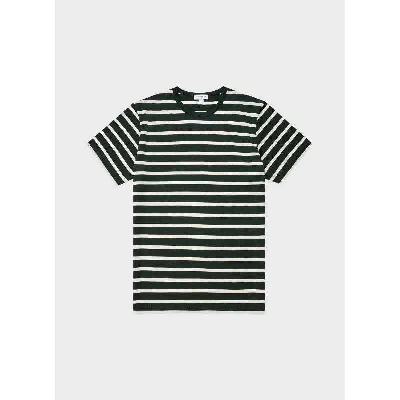 women’s tailored chinos-Classic T-shirt | Men | Seaweed x Ecru Breton Stripe