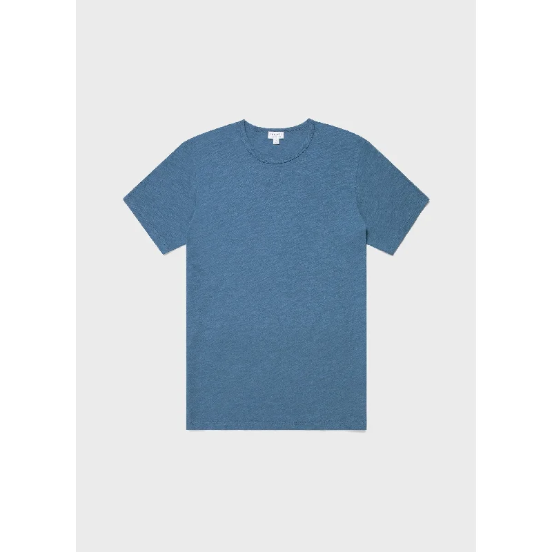 ladies scalloped flats-Cotton Linen T-shirt | Men | Bluestone