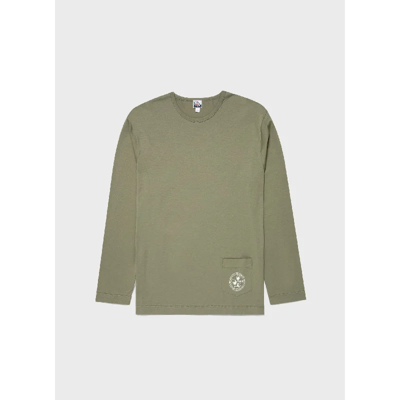 women’s plush pullovers-Sunspel x Nigel Cabourn Long Sleeve T-shirt | Men | Army Green